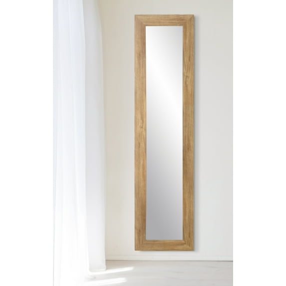 Light Brown Barnwood Floor Mirror