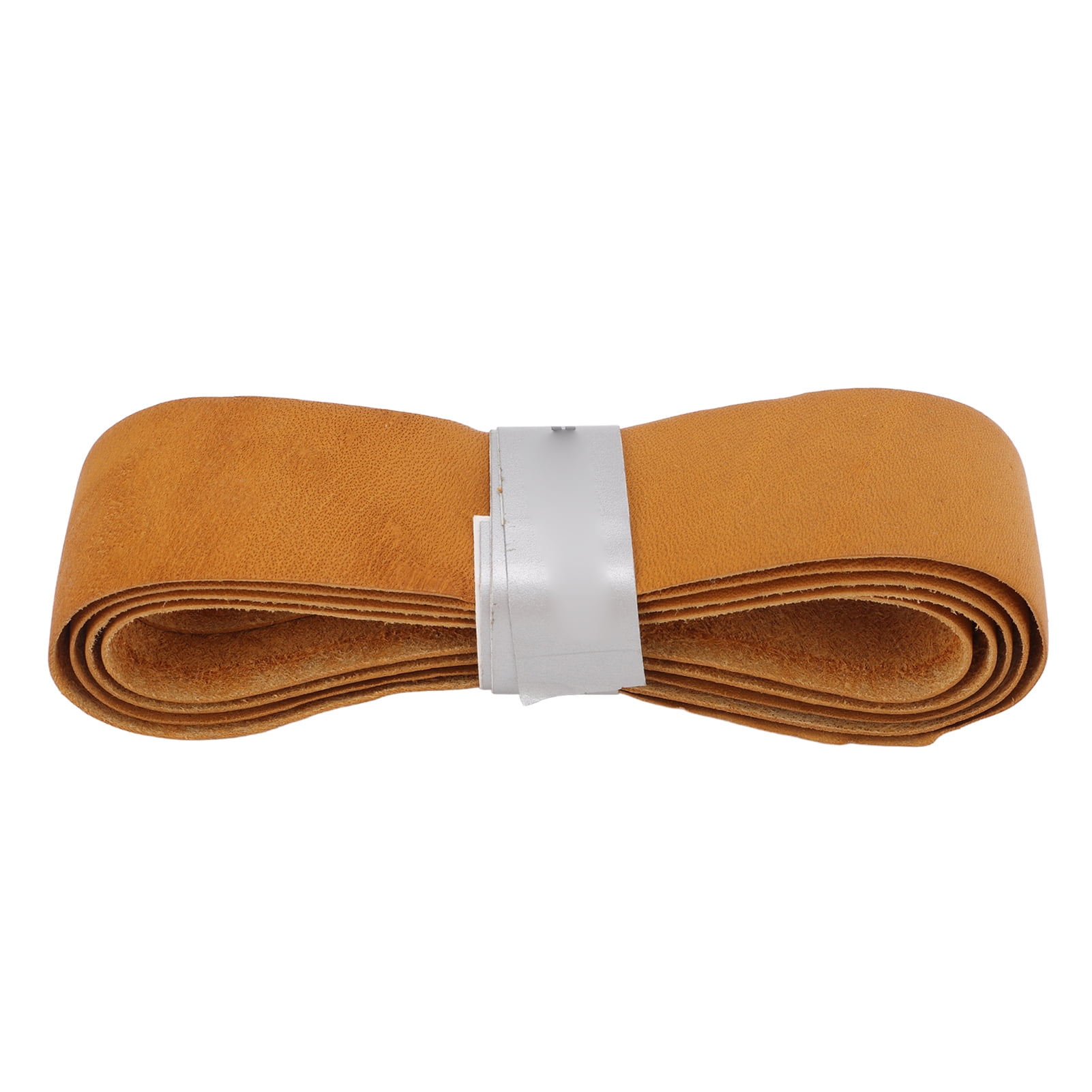 Light Brown Cowhide Tennis Racquet Replacement Grip Tape for Badminton
