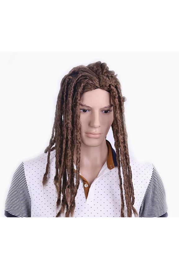 Light Brown Double Ponytails Twisted Wig for Dance Party and COSPLAY