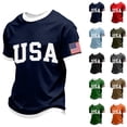 thumbnail image 1 of 250 Anniversary USA Men Shirts Patriotic T-Shirts Crewneck Short Sleeve Tshirts 1776 - 2026 Man Shirt 250th Anniversary America Birthday Mens Top Light Brown M, 1 of 3