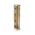 thumbnail image 1 of Light Brown Pyramids 12 inch Carved Wooden Incense Tower, 1 of 1