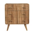 thumbnail image 1 of Light Brown Solid Mango, Stylish Design - 3-Drawer Chest for Living Space, 1 of 6