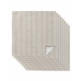 thumbnail image 1 of Light Brown Striped Cloth Napkins Set of 8 Reusable Dinner Napkins, Modern Abstract Art Geometric Stripes Cocktail Napkin Washable Table Napkins for Wedding/Holiday Party/Baby Shower 20"x20", 1 of 7