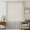 thumbnail image 1 of Light Brown Striped Sheer Curtains 72 Inches Long, Modern Abstract Art Geometric Stripes Light Filering Curtains, Breathable Simi Curtain Privacy Drapes for Living Room Bedroom Window Treatment, 1 of 9
