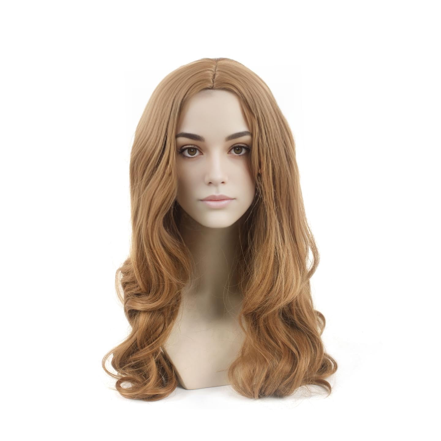Light Brown Wig - Cosplay Curly Wigs for Women - M3gan Synthetic Long ...