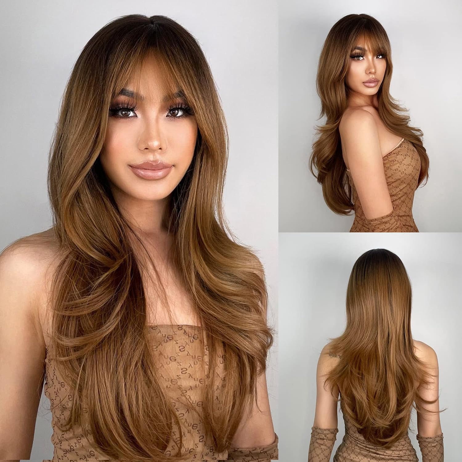 Light Brown Ombre Hair, image size:1500x1500
