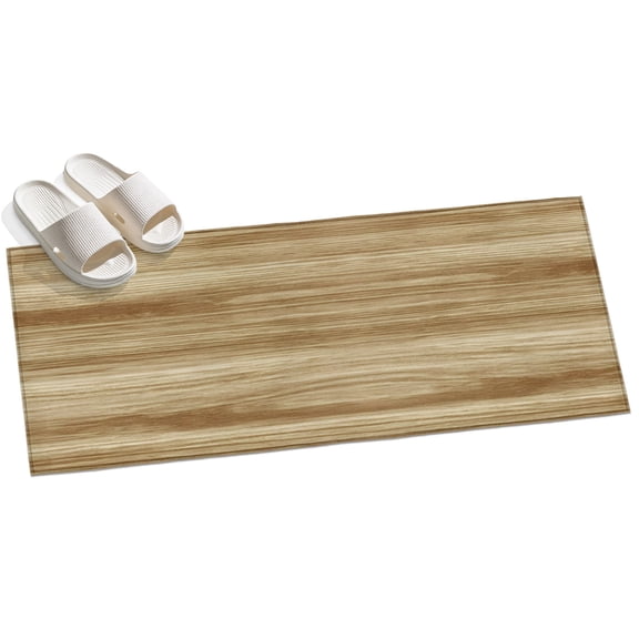 Light Brown Wood Grain Hallway Runner Rug 2x6 Washable Non Slip Kitchen Runner Rug for Bedside Bathroom Western Farmhouse Barn Door Indoor Floor Carpet Area Rugs for Living Room Bedroom Office