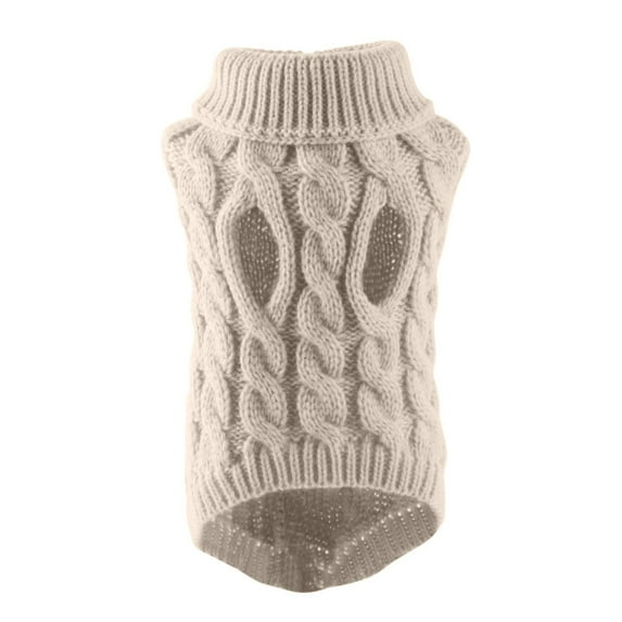 Light Brown Xl Size Dog Sweater - Cozy Knitted Warm Winter Dog Sweater With Soft Knit Fabric - For Dogs In Xl Size, Suitable For Daily Wear, Outdoor Activities & Indoor Comfort