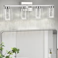thumbnail image 1 of Light Brushed Gold Vanity Lights, Bathroom Light Fixtures Crystal Bubble Glass Dimmable 3 Color Temperatures Modern Bathroom Wall Sconce for Bathroom Hallway Kitchen Bedroom Living Room, 1 of 9