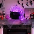 thumbnail image 1 of Light Up Bubble Cauldron Diy Set, Black Plastic Witches Cauldron With Handle 24 Pcs Clear Balls And String Light Halloween Cauldron Candy Bowl, Halloween Party Indoor Diy Witch Prop Decor, 1 of 5