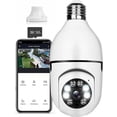 thumbnail image 1 of Light Bulb 1080P Security Camera, PTZ E27 Bulb 360 Degree Panoramic Wireless Connector with WiFi,Smart Motion Detection and Alarm,Two Way Audio,Night Vision, Remote Viewing with 32GB Memory Card, 1 of 7