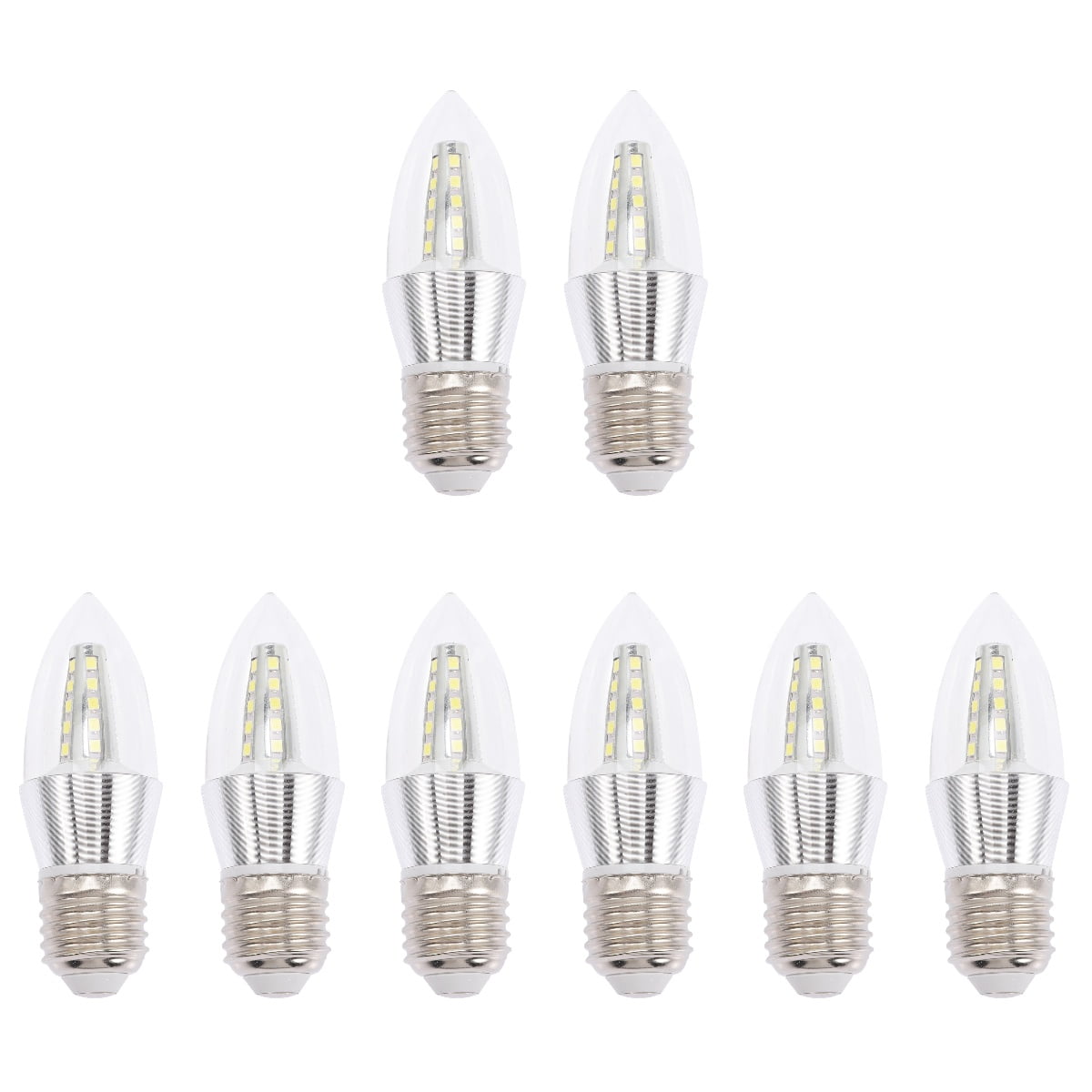 Light Bulb 8 Pcs Candle Bulbs Candelabra LED Chandeliers Decorative Ceiling Fan Lights