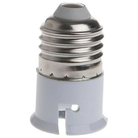 Light Bulb Adapter Screw On Durable Replacement E27 to B22 Light Bulb Converter for Home