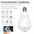 Light Bulb Camera WiFi Panoramic IP Security Surveillance System with