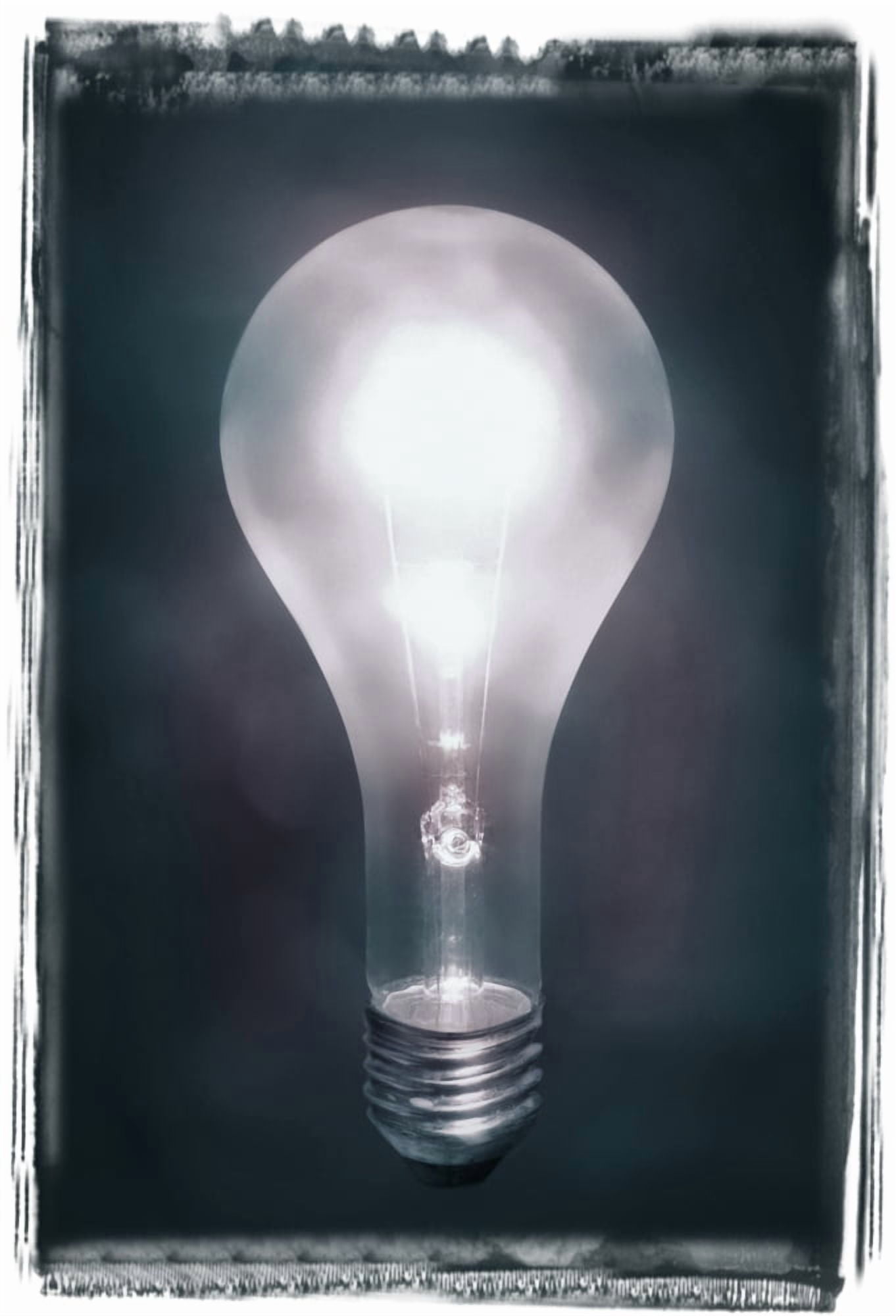 Light Bulb Canvas Art - Don Hammond Design Pics (11 x 16)