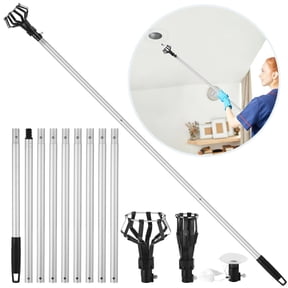 Light Bulb Changer for High Ceilings, Bulb Removal Tool with Baskets & Suction Cup, 13 ft Adjustable Lightbulb Changing Tool with Extension Poles, Lightweight and Sturdy, No Ladder Needed