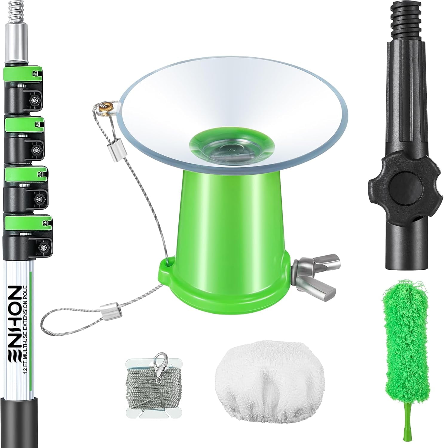 Light Bulb Changer for High Ceilings and Recessed Lights with 3 to 12