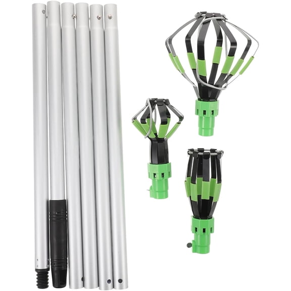 Light Bulb Changer for High Ceilings Extendable Ceiling Light Bulb Changer with 3 Changers and 6 Poles Grabber Tool for Hard to Reach Fixtures