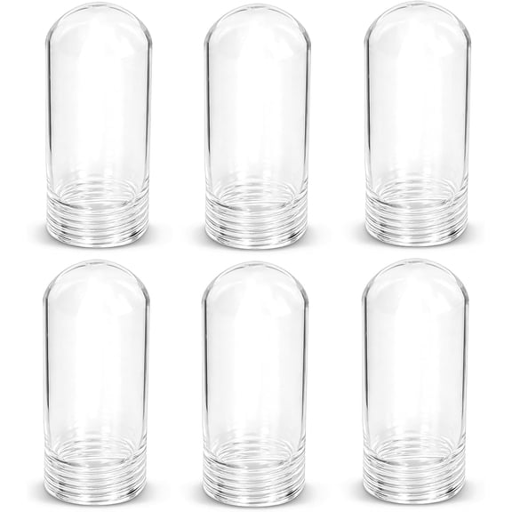 Light Bulb Cover, Clear G9 Glass Tube with Threaded Base - Shatterproof & Heat Resistant Up to 500C for Heat Lamp - 2.25 Inch - OL-41332
