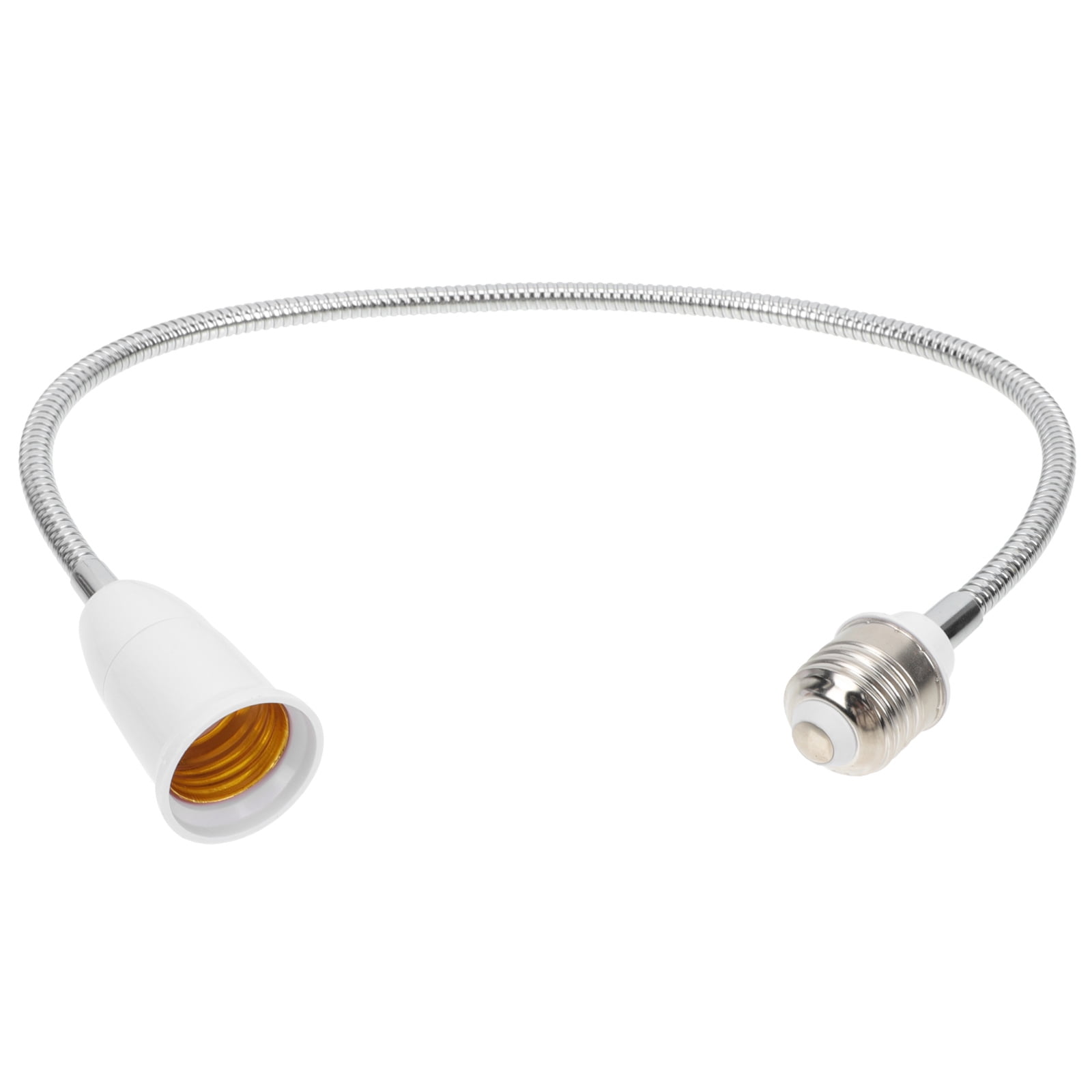 Light Bulb Extender Adapter Extensions Socket Lamp Gooseneck White PC