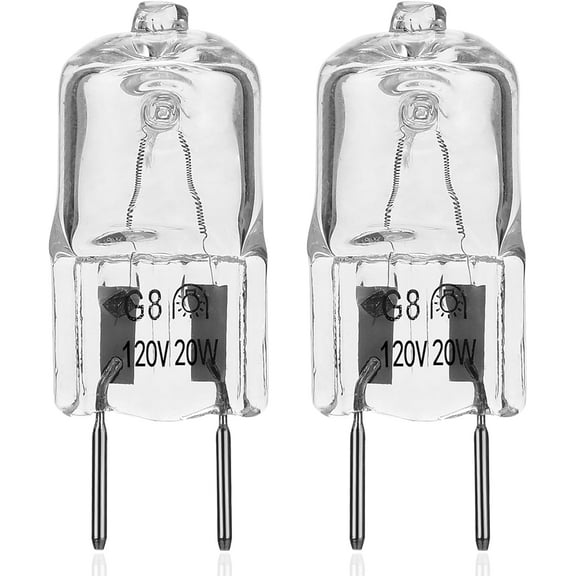 Light Bulb Fits for GE Samsung Kenmore Maytag Elite Over The Stove Range Microwave Oven,G8 120V 20W Replacement Night Light/Stove Light/Under Light Halogen Bulb,Replaces WB25X10019 WB36X10213(2 Pack)