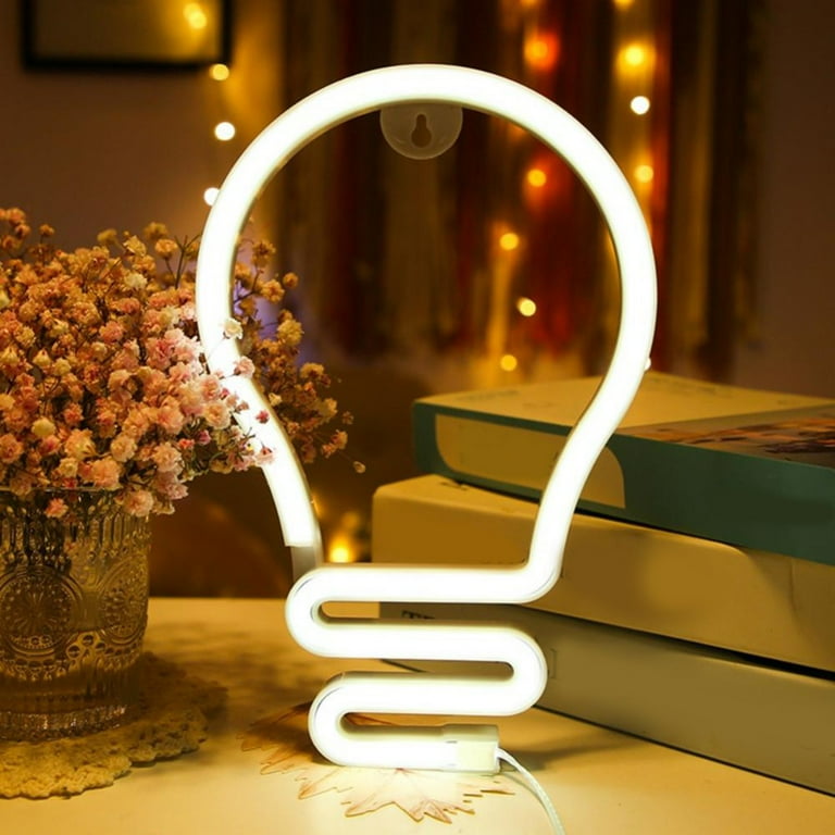 Battery neon wall light hotsell