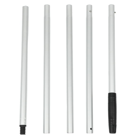 FONDOTIN High Reach Light Bulb Changer Silver 1Set 115.7x0.87x0.87In Telescopic Pole Extendable