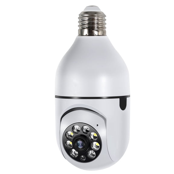 Light Bulb Security Camera, 2.4GHz WiFi 360° Light Socket Camera for Outdoor, Wireless WiFi Home IP Camera with Motion Tracking Alarm, Color Night Vision,Two-Way Talk
