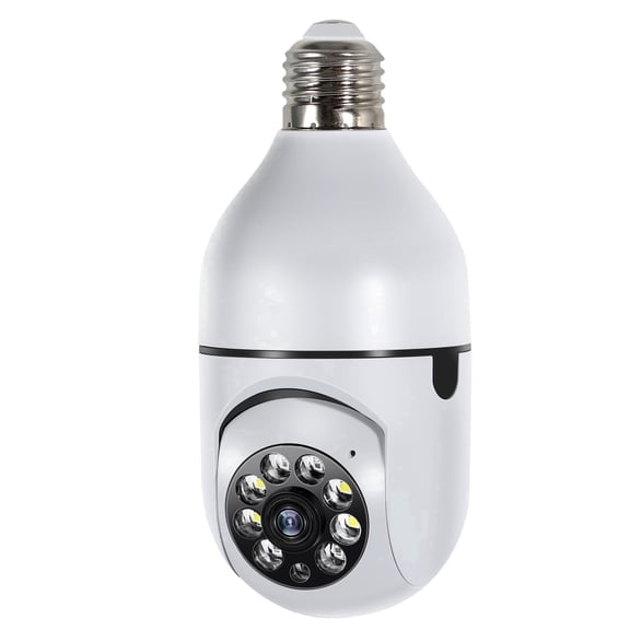 Light Bulb Security Camera, 2.4GHz WiFi 360 Light Socket Camera for Outdoor, Wireless WiFi Home IP Camera with Motion Tracking Alarm, Color Night Vision,Two-Way Talk