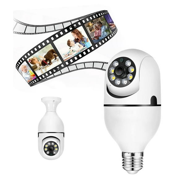 Light Bulb Security Camera Light Bulb Camera Motion Detection Easy Installation Compatible For E27 Socket