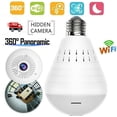 thumbnail image 1 of Light Bulb Security Camera Wifi,Wireless Security Camera Bulb,2MP Fisheye 360° Panoramic Remote Light Cameras/Motion Detection/Night Light, 1 of 9