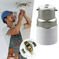 thumbnail image 1 of Light Bulb Socket Adapter Bayonet To Screw Converter For Ceiling Fans And Chandeliers E22 To E27 Socket Adapter For LED And Incandescent, 1 of 5