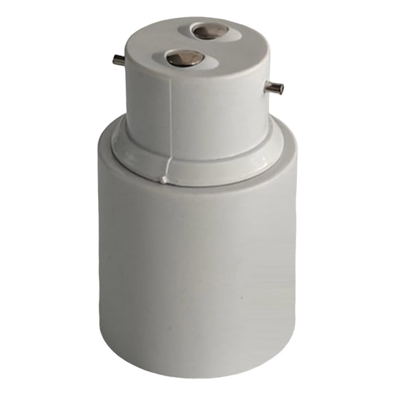 Light Bulb Socket Adaptor B22 BC to E27 ES, Bayonet to Screw Lamp Holder Converter, Ceiling Fan Light Conversion Fitting for Household Bulbs