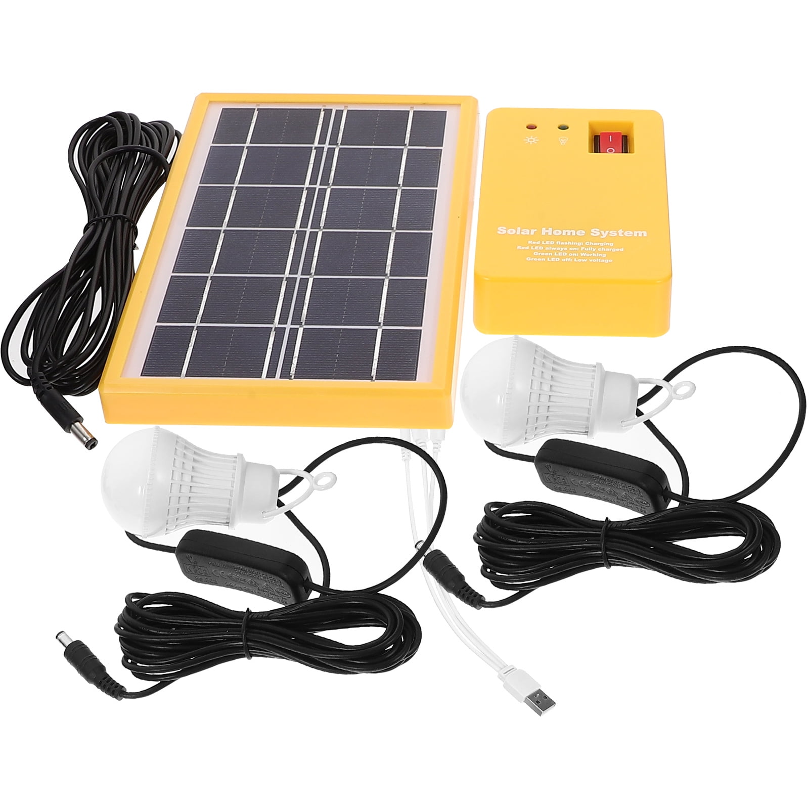 Light Bulb Solar Power for Camping Portable Solar Generator LED Solar ...