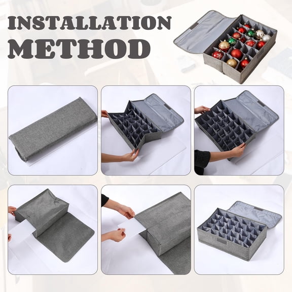 Light Bulb Storage Case Grey 2 Count