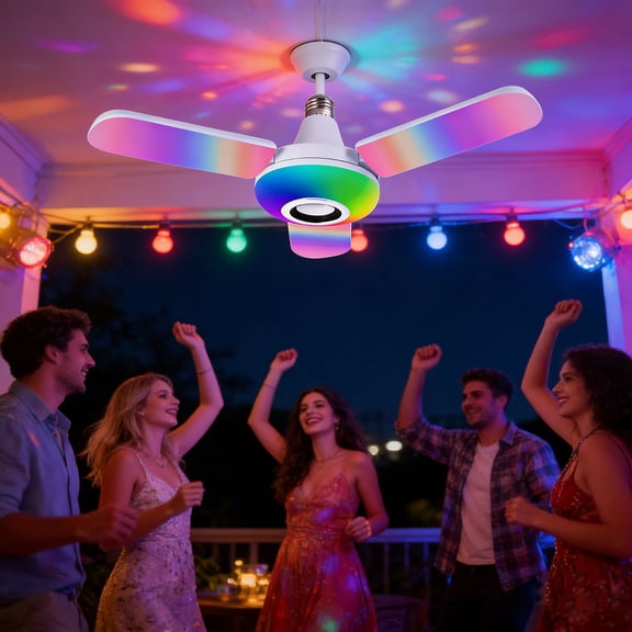 Light Bulb With Color Changing Voice Control Remote Control B22/E27 Base Suitable for Indoor Parties and Festivals