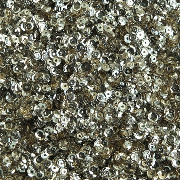 Light Champagne Gold Cup Sequins 4mm Shiny Metallic Made in USA