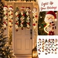 thumbnail image 1 of Light Up Christmas Door Decorations with Led String Lights, 6-Pack, Multicolor Santa Snowman Reindeer Angel Design, for Front Porch and Indoor Holiday Display, Hanging Decorations, 1 of 6