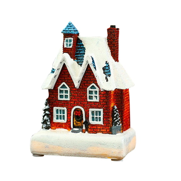 Light Up Christmas Table Decor, 4.72'' Reindeer Crackled Glass Globe, Christmas Snow Globe Night Light Battery 0perated, Lighted Led Xmas Winter Holiday Decor, Crystal Ball Lamp