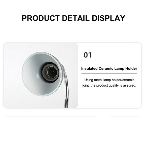 Light,Clamp Uva/uvb Heat Snake With Clamp Lamp 25w/50w/75w Lamp With