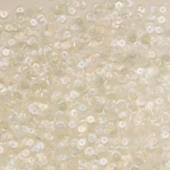 Light Clear Cup Sequins 6mm Crystal Rainbow Iris Iridescent Made in USA