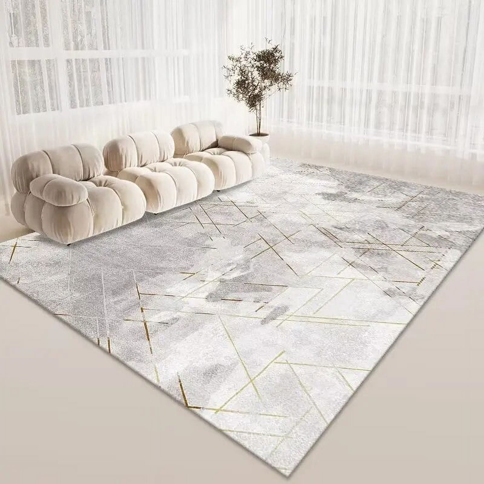 Light Color Living Room Decoration Carpet Abstract Decor Large Area