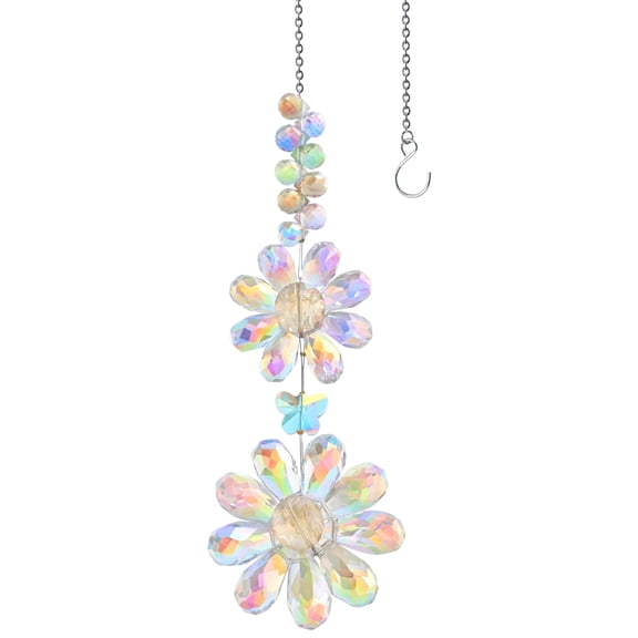Light Color Sun Catcher Pendant, TINGXIN K9 Crystal, Rainbow Maker, Sun Catcher for Rainbow Maker, Window Hanging, Garden Decor, Sun Catcher
