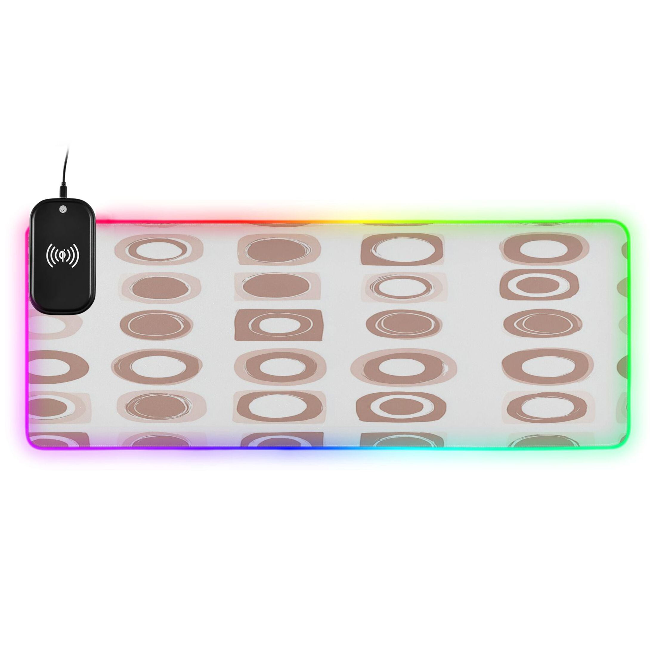 ENHANCE XXL LED Gaming Mouse Pad - 2XL Keyboard Desk Mat With 7 RGB Colors, 3 Color Modes, Water-Resistant Tracking Surface, Non-Slip Rubber Base (Galaxy) - Extended Mousepad - 32 X 14 Inches - View #12