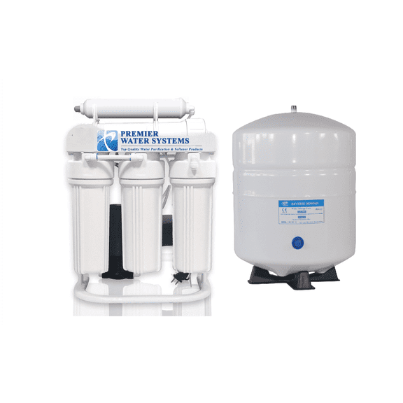 Light Commercial Grade - 200 GPD Reverse Osmosis Water Filtration System | Booster Pump + 6 Gallon RO Water Tank