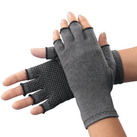 Light Compression Gloves With Grippers-Mens