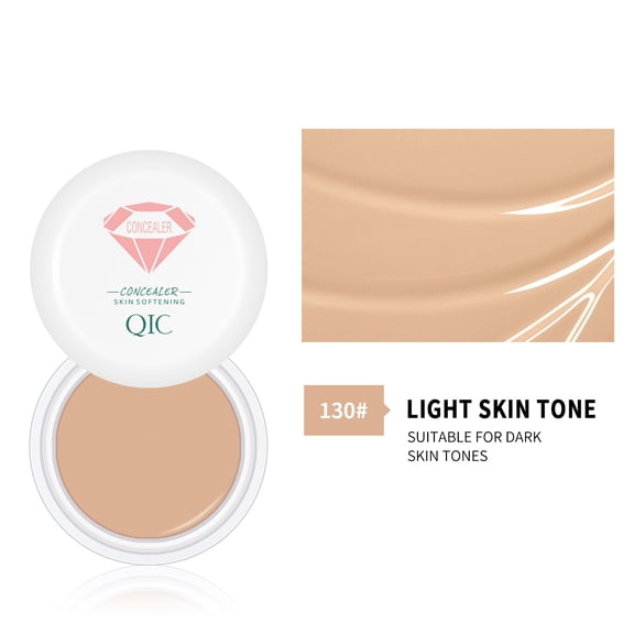 Light Concealer Cream, Full Coverage Concealer for Under Eye, Blemishes, Tattoos, Light Skin Tone, Long Lasting Matte Concealer