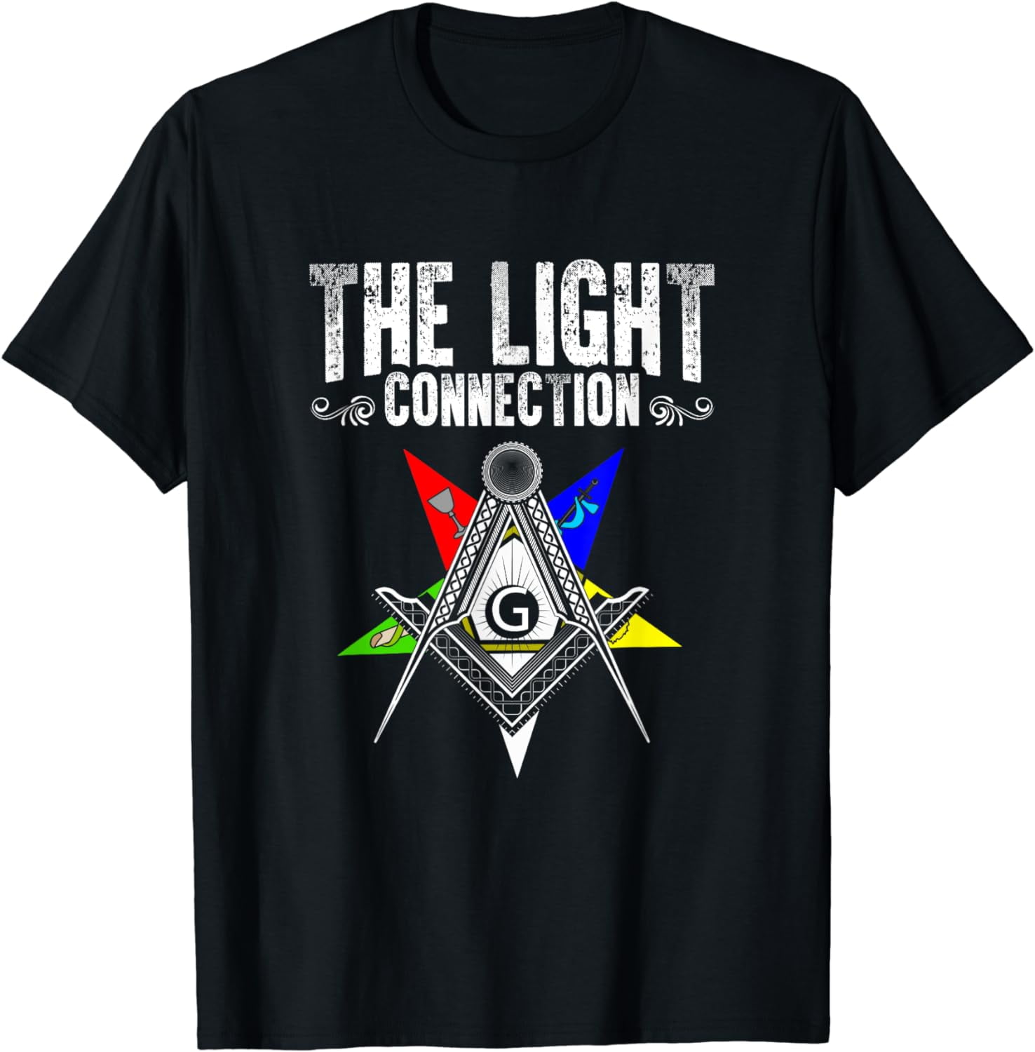 Light Connection OES Masonry Freemasonry Masonic Freemason TShirt