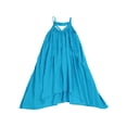thumbnail image 1 of Light Cotton Asymmetric Swing Away Dress for Toddlers and Girls (Ocean Blue, 7/8), 1 of 5