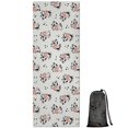 thumbnail image 1 of Light Cow Floral Pattern Hot Yoga Mat Towel Non Slip for Hot Yoga - Quick-Drying Yoga Mat Cover with 4 Corner Pockets with Travel Bag - Hot Yoga Towel Non Slip Grip Moisture Wicking Sweat 70"x26", 1 of 6